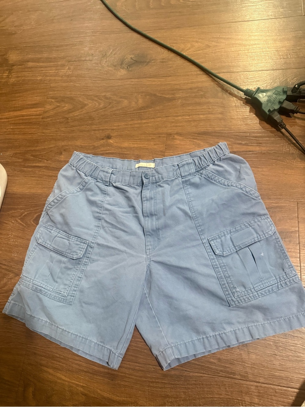 Savane Light Blue Men's Cargo Shorts with Utility Pockets